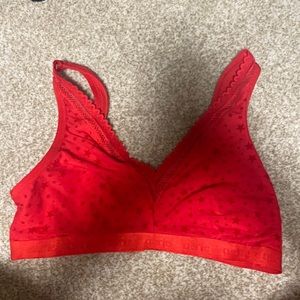 Aerie Red Star Printed Bralette